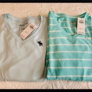 NWT 2 abercrombie kids long sleeve tees size 11-12